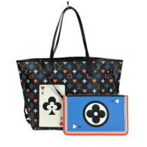 Louis Vuitton Game On Monogram Neverfull Black Canvas Tote Bag
